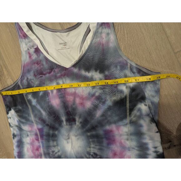 Sz 2X Danskin Workout Racerback Tank OOAK Tie Dye - Picture 3 of 8